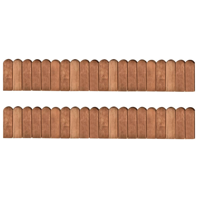 VidaXL Gazonranden 2 st 120 cm geïmpregneerd grenenhout