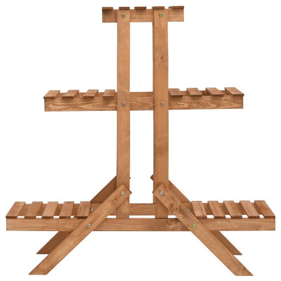 Vidaxl plantenstandaard 83x25x83 cm vurenhout