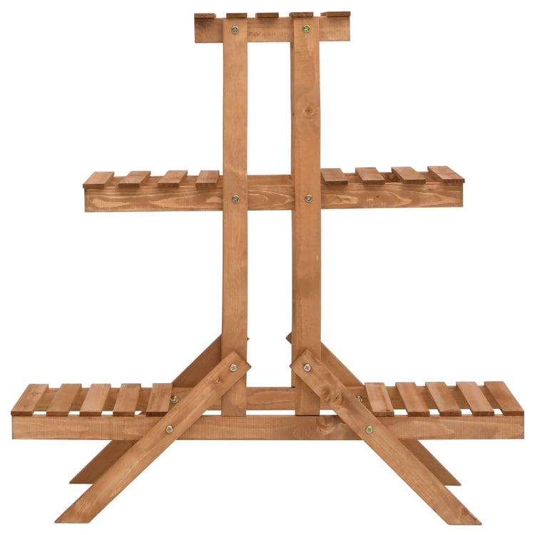 Vidaxl plantenstandaard 83x25x83 cm vurenhout
