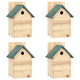 Vidaxl vogelhuisjes 4 st 23x19x33 cm vurenhout