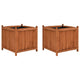 Vidaxl plantenbakken verhoogd 2 st 50x50x50 cm vurenhout