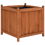 Vidaxl plantenbakken verhoogd 2 st 50x50x50 cm vurenhout - afbeelding 3