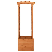 Vidaxl latwerkplantenbak met boog 49x39x130 cm vurenhout - afbeelding 2