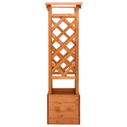 Vidaxl latwerkplantenbak met boog 49x39x130 cm vurenhout - afbeelding 3