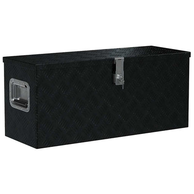 Vidaxl aluminium kist 80x30x35 cm zwart