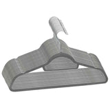 Vidaxl 20-delige kledinghangerset anti-slip fluweel grijs - afbeelding 2