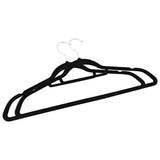 Vidaxl 100-delige kledinghangerset anti-slip fluweel zwart - afbeelding 3