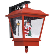 Vidaxl kerstwandlamp met led-lampjes en kerstman 40x27x45 cm rood - afbeelding 2