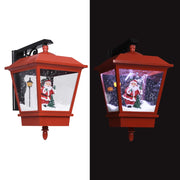 Vidaxl kerstwandlamp met led-lampjes en kerstman 40x27x45 cm rood - afbeelding 1