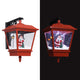 Vidaxl kerstwandlamp met led-lampjes en kerstman 40x27x45 cm rood
