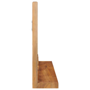 Vidaxl wandspiegel met schap 60x12x40 cm massief teakhout - afbeelding 3