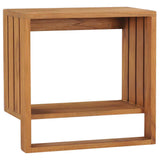 Vidaxl handdoekenrek wandmontage 35x20x35 cm massief teakhout - afbeelding 1