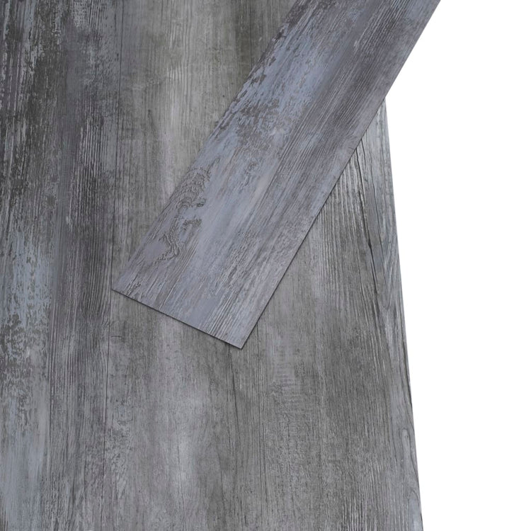 VidaXL Vloerplanken niet-zelfklevend 4,46 m² 3 mm PVC glanzend grijs