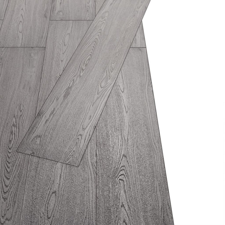 Vidaxl vloerplanken niet-zelfklevend 4,46 m² 3 mm pvc donkergrijs