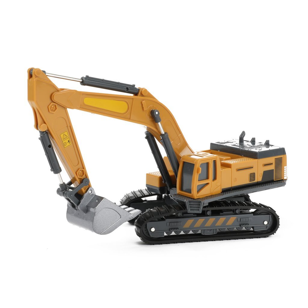 Toi-toys graafmachine metal junior 1:55 staal geel zwart