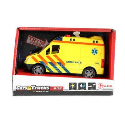 Cars trucks trucks ambulance + geluid