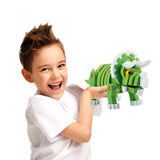 Toi-toys knutselpuzzel tricera junior 25,8 cm groen 59-delig - afbeelding 4