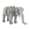 Toi-toys 3d puzzel olifant junior 31,5 cm foam grijs 75-delig