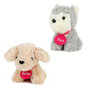 Toi-toys pluchen hondjes in hondenhok koffer 4 stuks - afbeelding 3