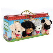 Toi-toys pluchen hondjes in hondenhok koffer 4 stuks - afbeelding 5