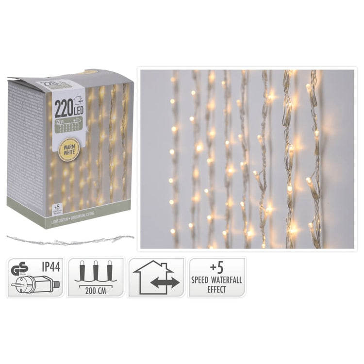 Ambiance lichtgordijn met 220 led's