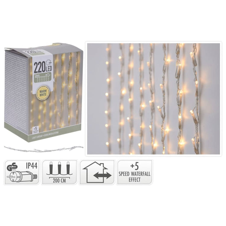Ambiance lichtgordijn met 220 led's