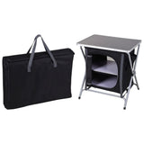 Redcliffs Campingkast opvouwbaar 60x45x64 cm zwart - afbeelding 2