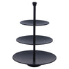 Excellent houseware etagère 3-laags 36,5 cm matzwart