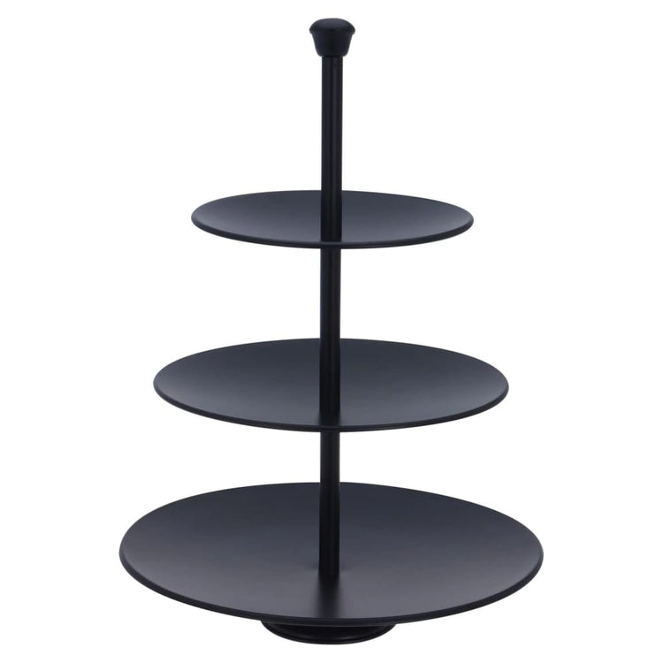 Excellent houseware etagère 3-laags 36,5 cm matzwart