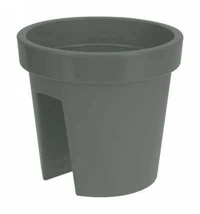 Basic ronde balkonbak 28 cm groen