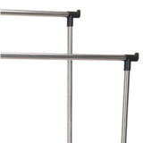 Storage solutions kledingrek met wielen dubbel 80x42x(90-160) cm - afbeelding 3