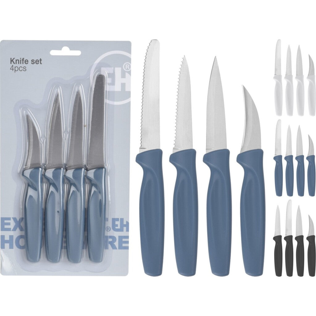 Excellent houseware 4-delige set keukenmesjes