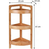 Excellent houseware badkamerrek 3 etages 61x23 cm bamboe