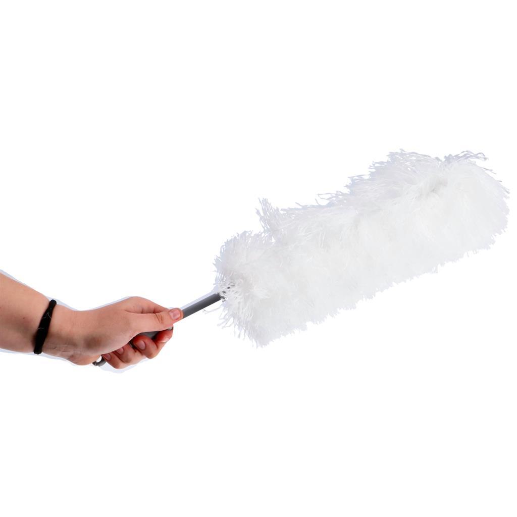 Ultra clean microvezel plumeau 56 cm wit grijs