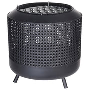Progarden vuurkorf met barbecuerooster 50x51 cm zwart - afbeelding 1