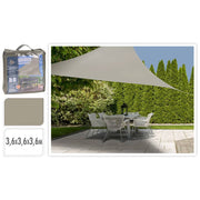 ProGarden ProGarden Schaduwdoek driehoek 3,6x3,6x3,6 m zandkleurig - afbeelding 1