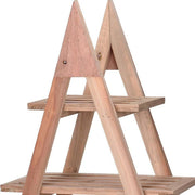 H S Collection H S Collection Plantenrek met 3 niveaus 48x32x79 cm hout - afbeelding 3