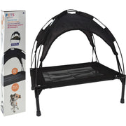 Pets collection dierenbed huisdierentent 60x45 cm zwart - afbeelding 2