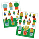 Bora stickervellen 2 x a6. cactus. (5