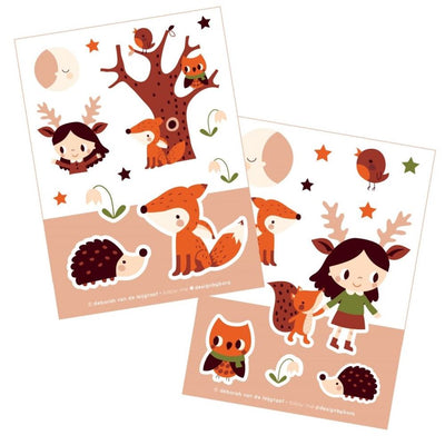 Bora stickervellen 2 x a6. moonlight wal | 5 stuks