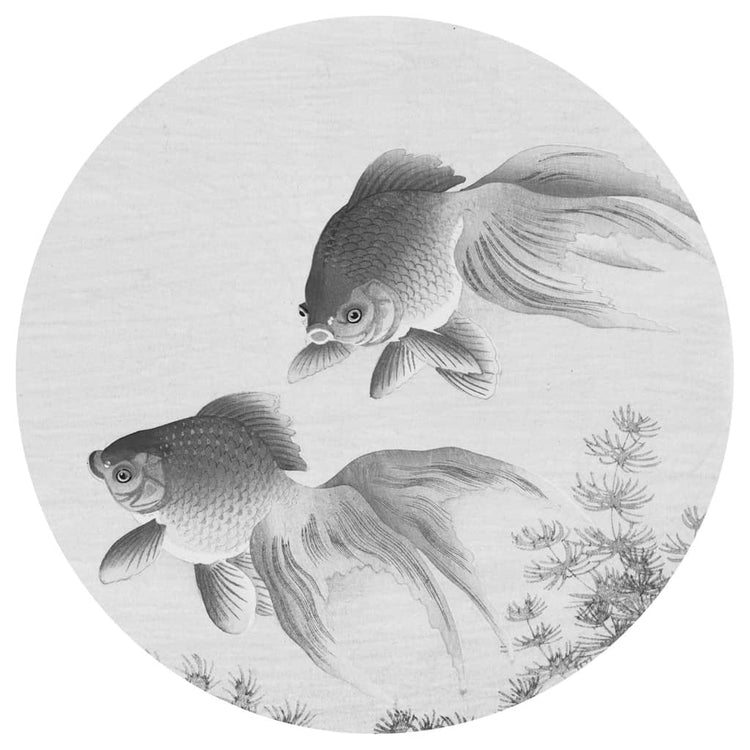 WallArt WallArt Behangcirkel Two Goldfish 142,5 cm