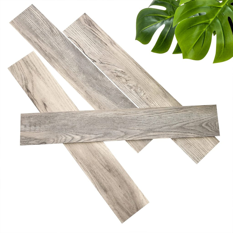 WallArt WallArt Planken hout-look schuurhout eiken whitewash