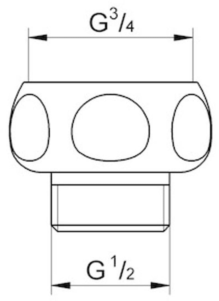 Grohe relexa douche aansluitstuk -arm 28817000