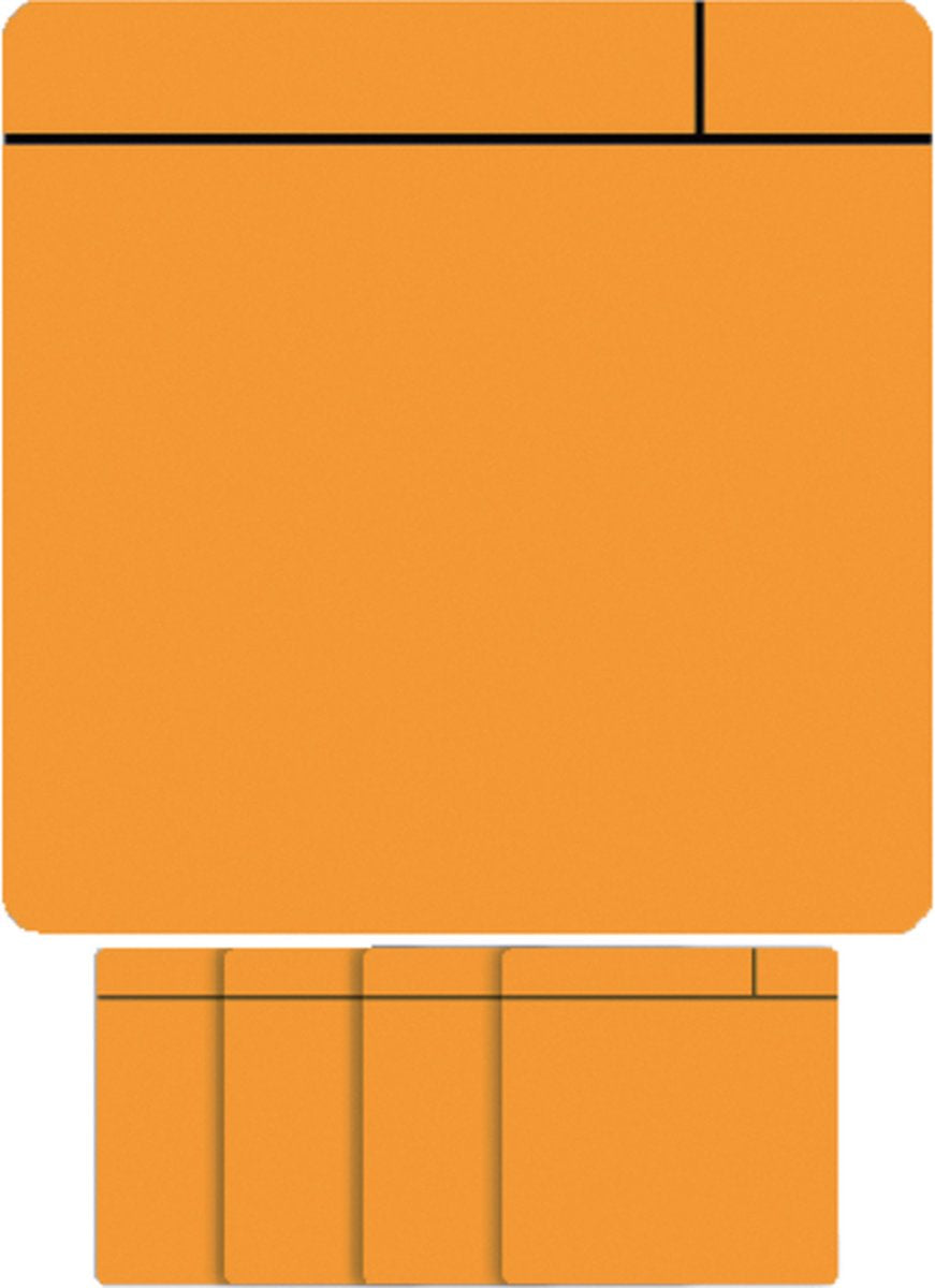 Smit visual magneet scrum - 75x75mm - oranje - 5 stuks