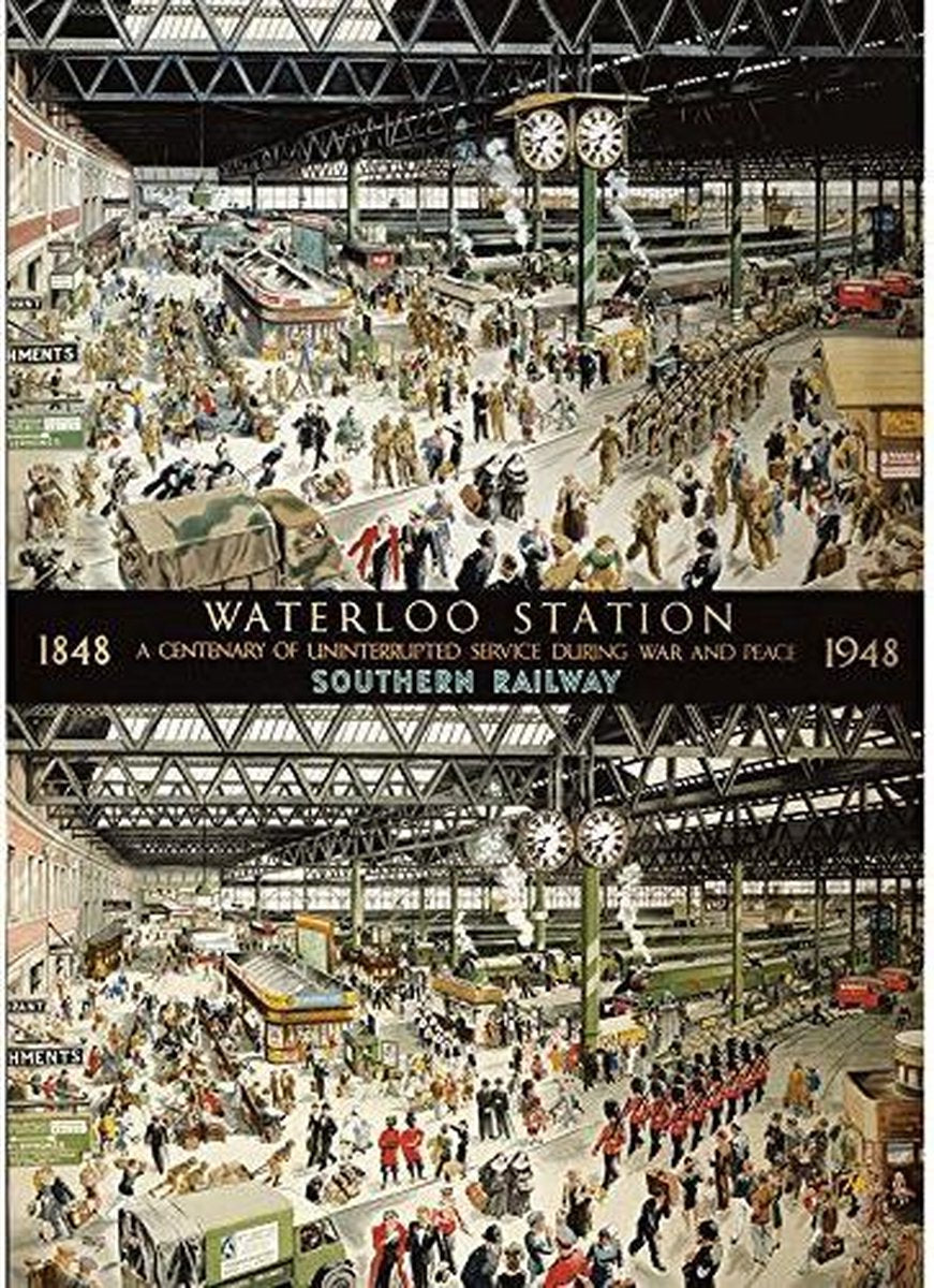 Gibsons - waterloo station (door helen mckie) - 1000 stukjes 68×49cm (b×h) - legpuzzel voor volwassenen