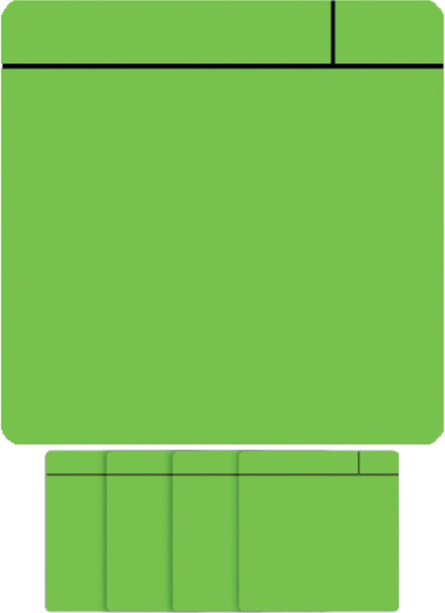 Smit visual magneet scrum - 75x75mm - groen - 5 stuks