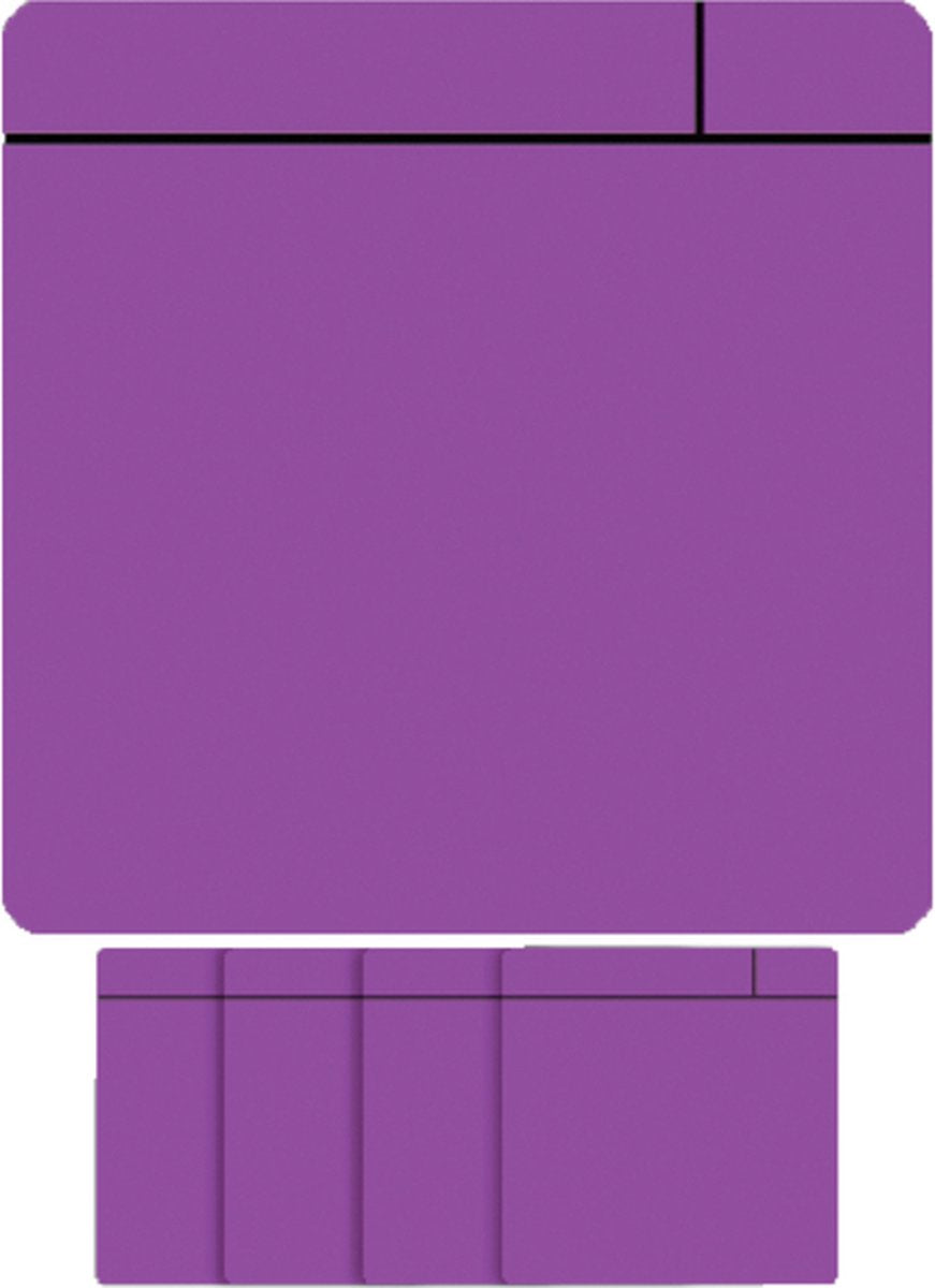 Smit visual magneet scrum - 75x75mm - paars - 5 stuks