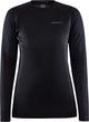 Craft - maat m - warm thermoshirt dames - lange mouw - core warm - zwart