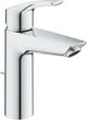 Grohe eurosmart wastafelmengkraan - m-size - metalen hendel - silkmove starlight ecojoy - temperatuurbegrenzer - chroom