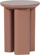 Woood orivo bijzettafel - hout - hoogglans oudroze - 50x40x40